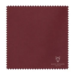Monte Carlo Collection - Regular Fit 2 Piece 2 Button Textured Weave Burgundy