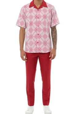(M) 2 Piece Short Sleeve Walking Suit