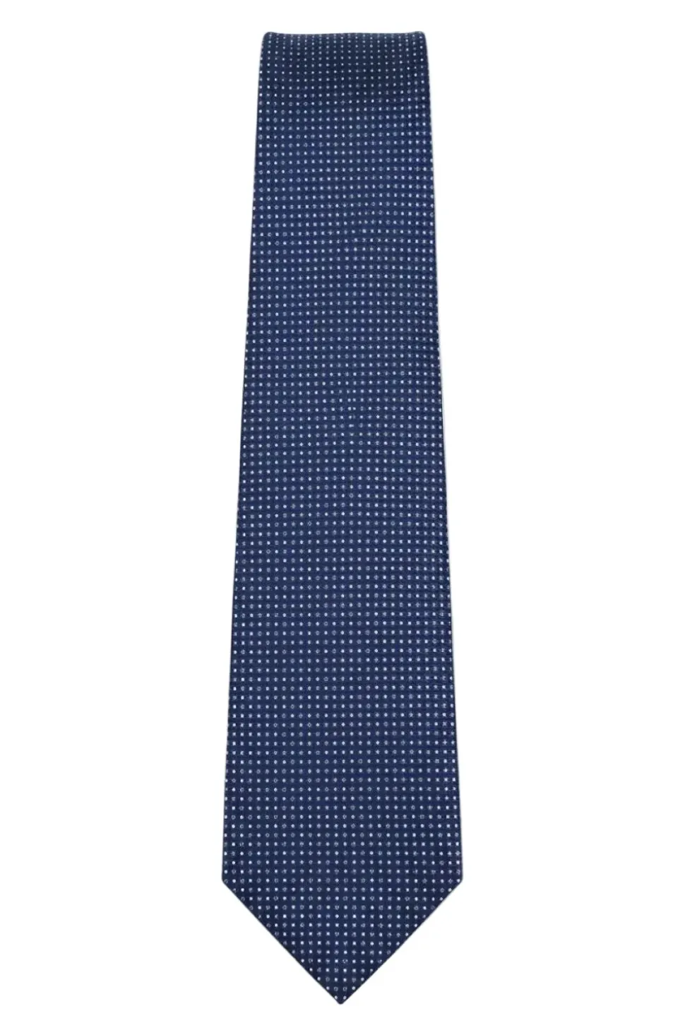 Navy Micro Dot Pattern Tie