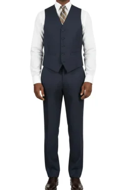 Navy Regular Fit 3-Piece Suit