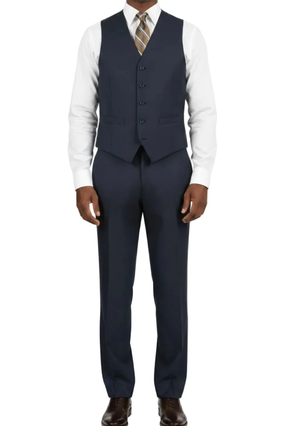 Navy Regular Fit 3-Piece Suit
