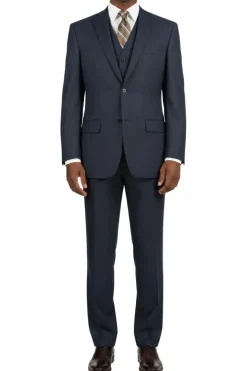 Navy Regular Fit 3-Piece Suit