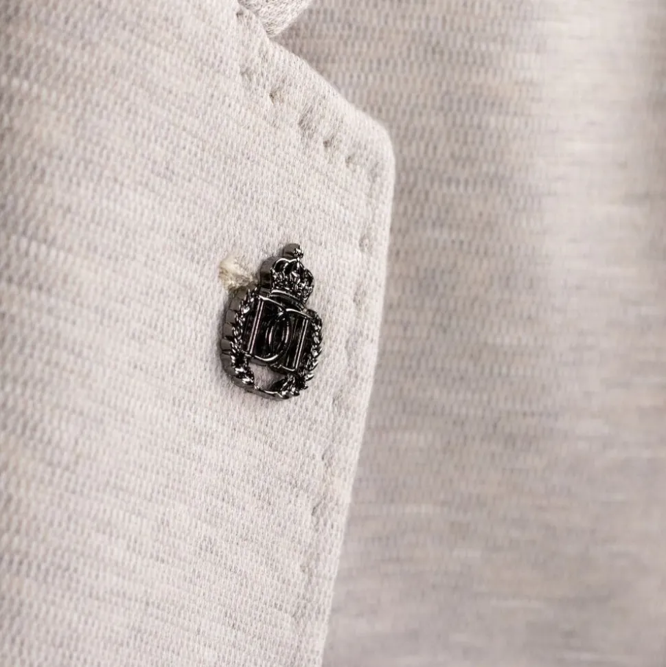 Oatmeal Modern Fit Textured Pick Stitch Blazer