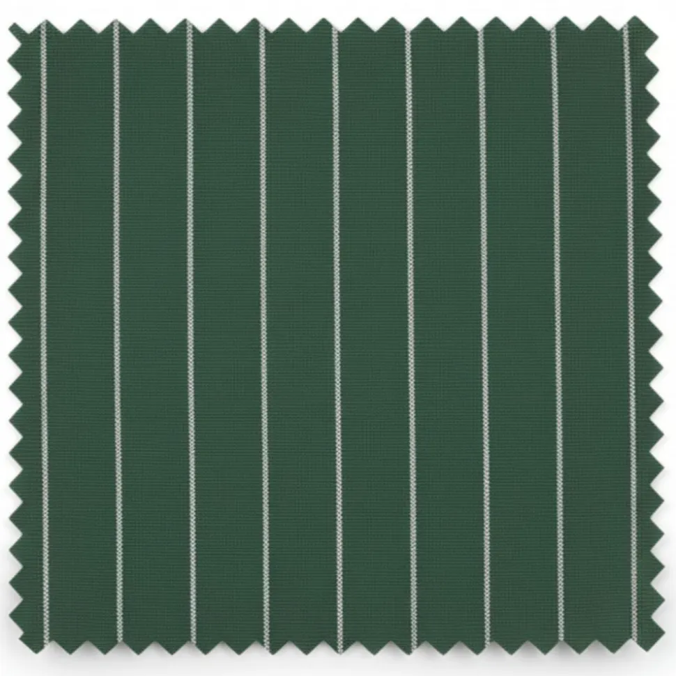 Odyssey Collection - Hunter Green Regular Fit Bold Stripes 3-Piece Suit With Adjustable Waistband Pants