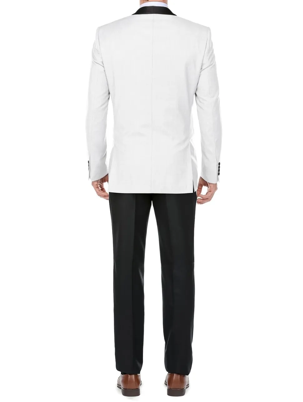 Off-White 2 Piece Tuxedo Shawl Lapel Slim Fit
