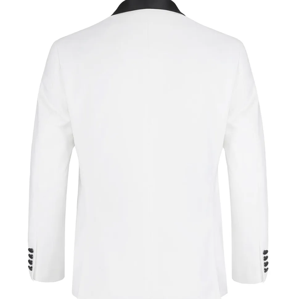 Off-White 2 Piece Tuxedo Shawl Lapel Slim Fit