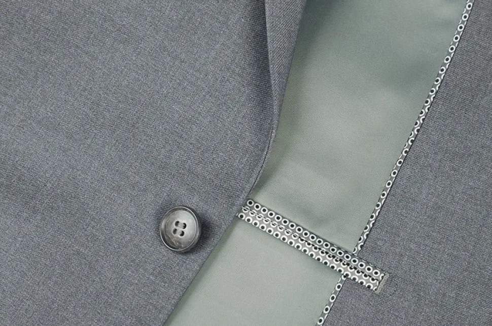 Performance Stretch Suit 2 Piece Slim Fit in Gray