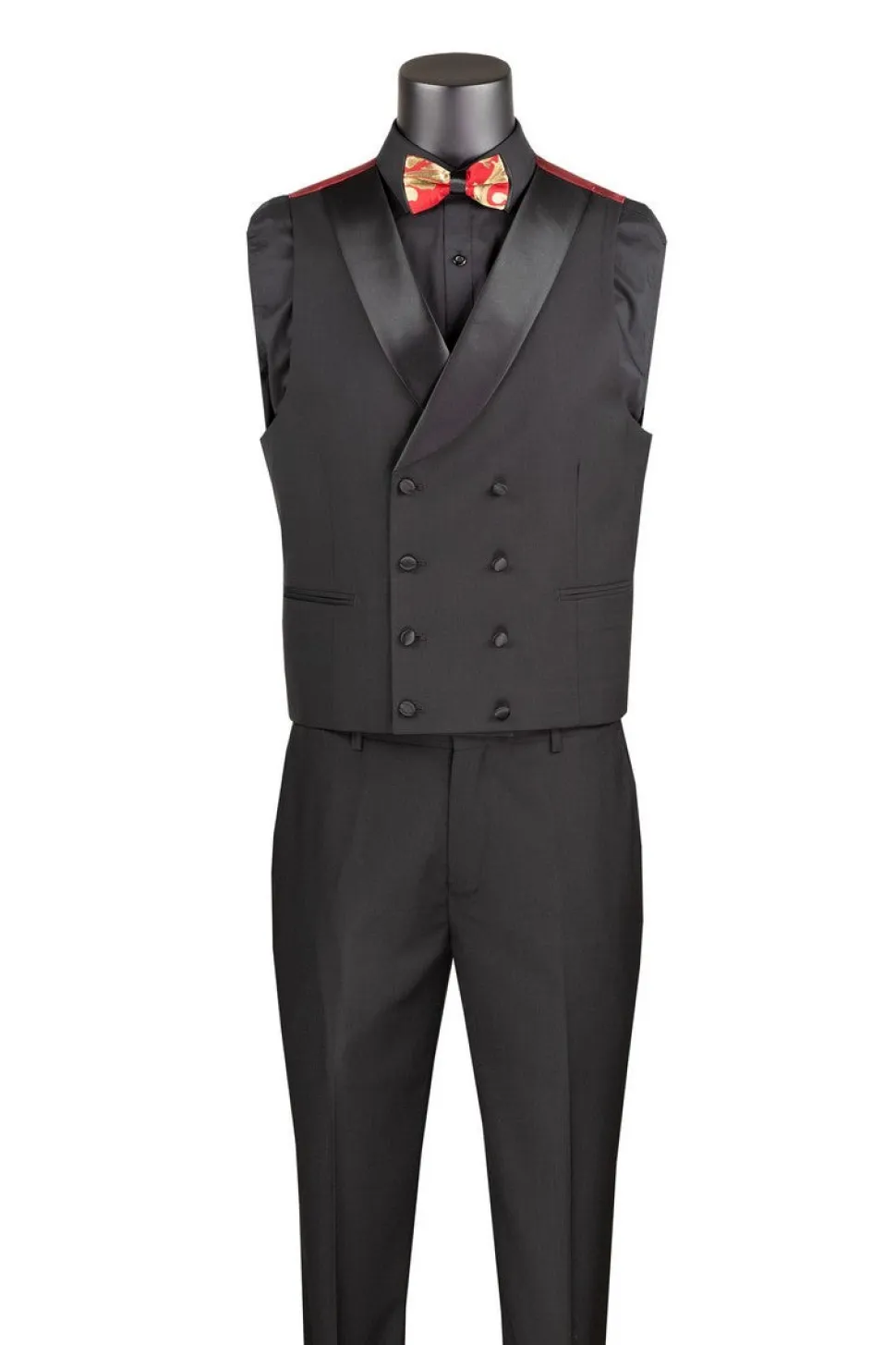 Red Gold Modern Fit 3 Piece Suit