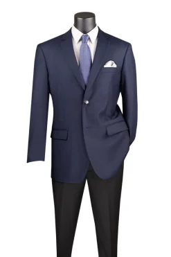 Regular Fit Blazer 2 Button in Navy