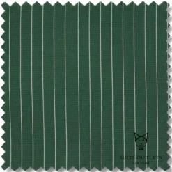 Rockefeller Collection - Double Breasted Stripe Suit Hunter Green Regular Fit 2 Piece with Adjustable Waistband Pants