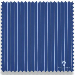 Rockefeller Collection - Double Breasted Stripe Suit Blue Regular Fit 2 Piece with Adjustable Waistband Pants