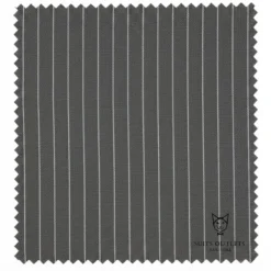 Rockefeller Collection - Double Breasted Stripe Suit Charcoal Regular Fit 2 Piece with Adjustable Waistband Pants