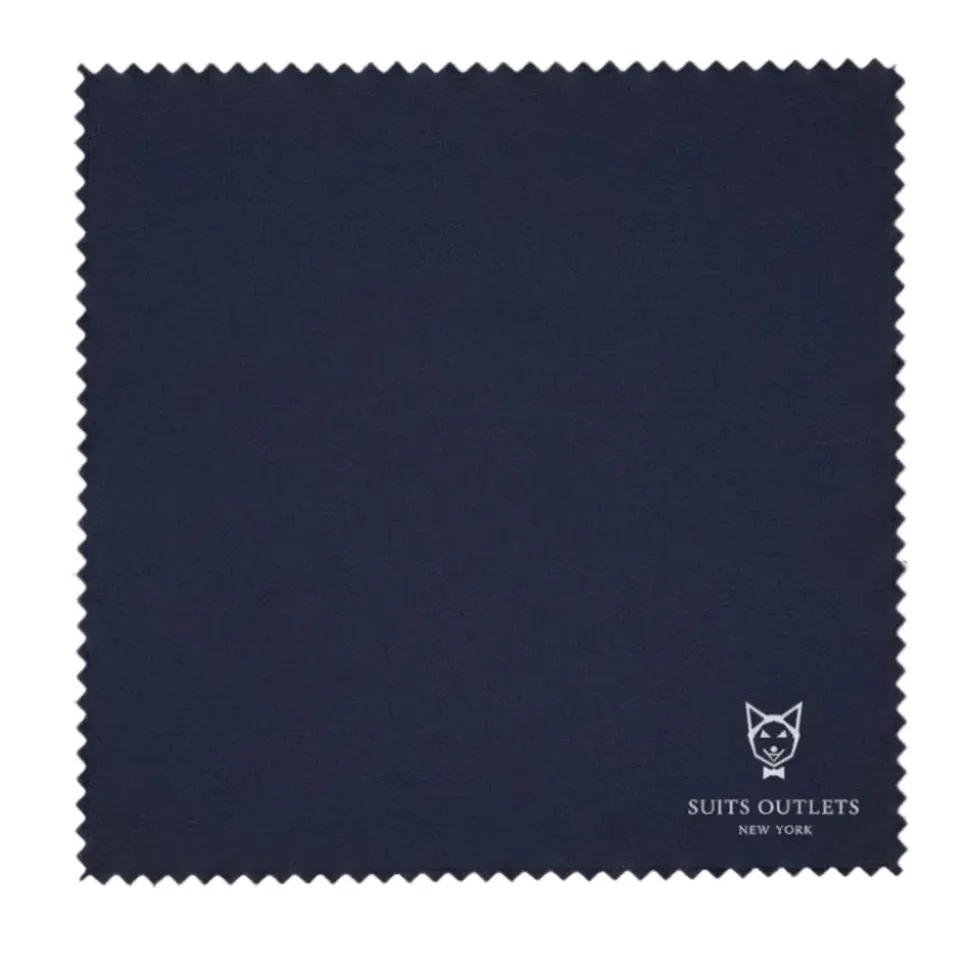 (48R, 50R) Double Breasted Slim Fit Tuxedo Navy with Black Satin Peak Lapel