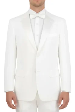 (38R) Regular Fit 2 Piece Tuxedo In White