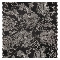 Silver Modern Fit Velvet Jacket Metallic Design