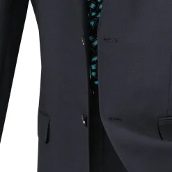 Slim Fit Men's Suit 2 Piece 2 Button in Navy