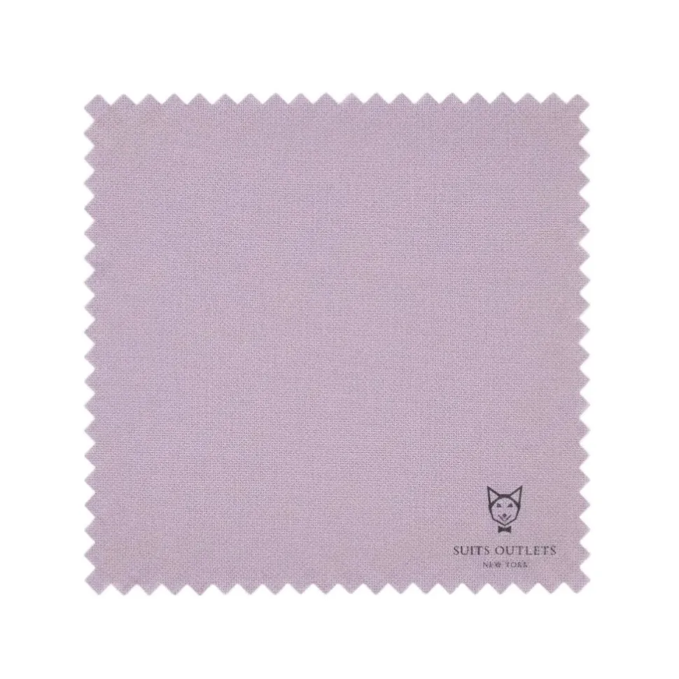 Slim Fit 2 Piece Suit Stretch Fabric Suit with Adjustable Waistband in Lavender