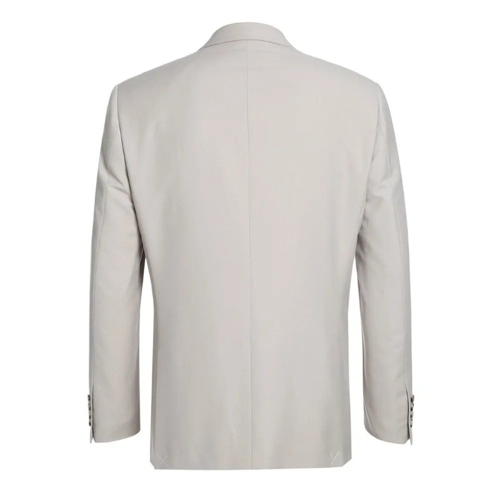 Vanderbilt Collection - Classic 2 Piece Suit 2 Buttons Regular Fit In Light Beige