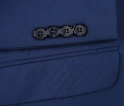 Vanderbilt Collection - Classic 2 Piece Suit 2 Buttons Regular Fit In Blue
