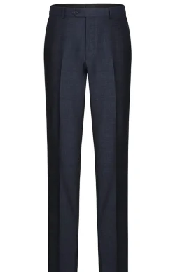 Wool Blend Regular Fit Suit 2 Piece Suit 2 Button in Navy