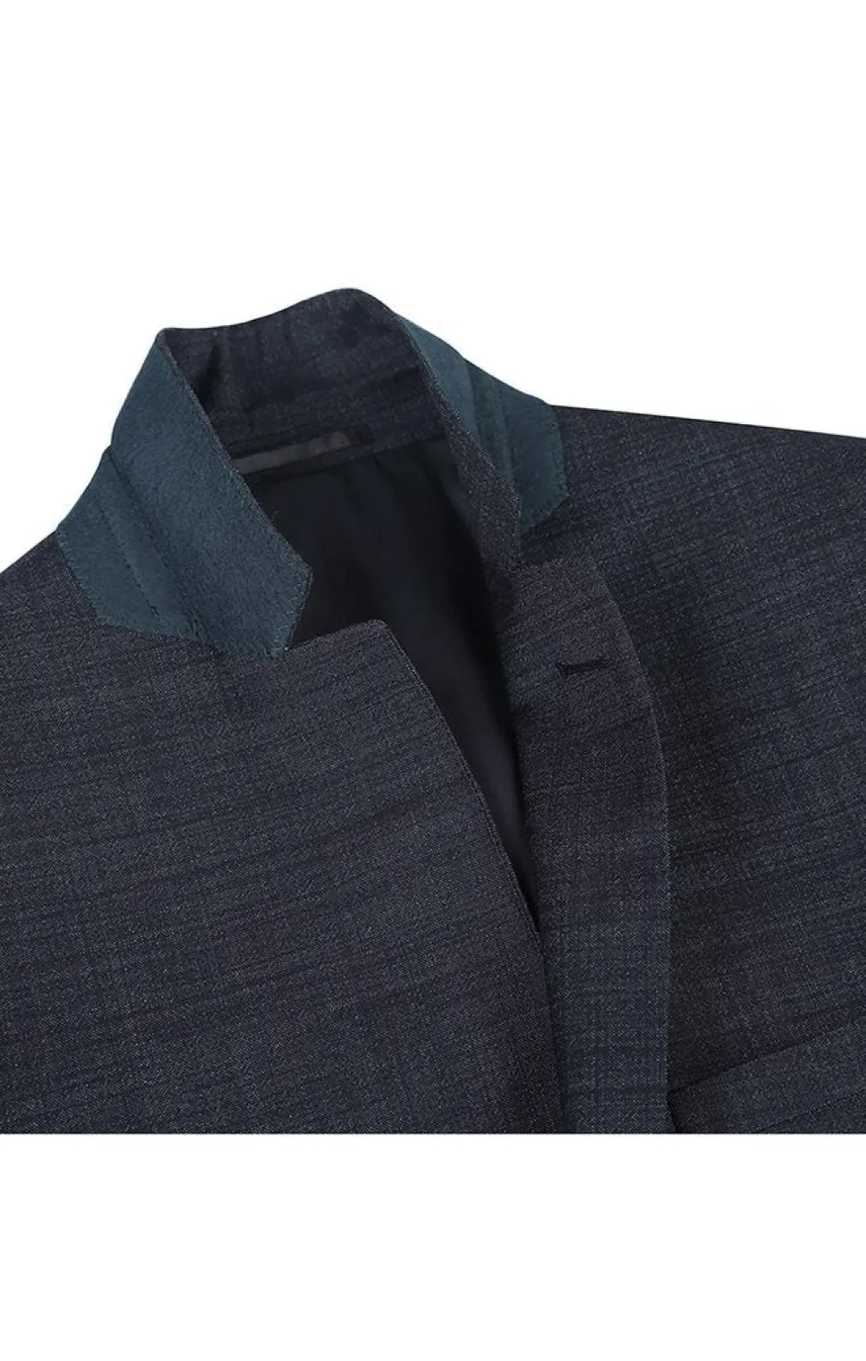 Wool Blend Slim Fit Suit 2 Piece Suit 2 Button in Charcoal
