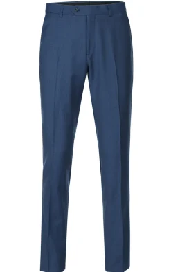 Wool Single Breasted Dress Suit Slim Fit 2 Piece 2 Button in Blue